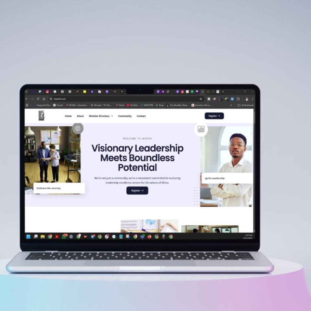 website design services - transformative leadership brand across africa - my digital handle - digital marketing agency